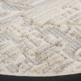 Safavieh Chloe 6'-7" x 6'-7" Rug in Ivory / Grey