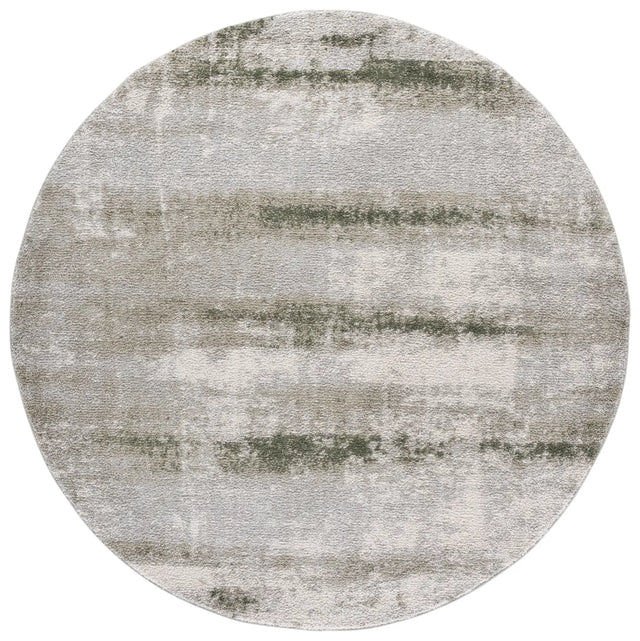 Safavieh Wave 6'-7" x 6'-7" Rug in Ivory / Green
