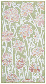 Safavieh Cabana 2'-7" x 5'-0" Rug in Green / Pink