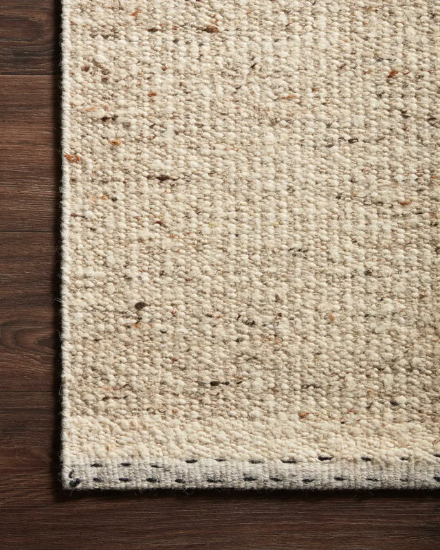 Loloi Sloane Sln-01 Natural Rugs - corner on wood