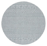 Safavieh Courtyard 6'-7" x 6'-7" Rug in Ivory / Aqua