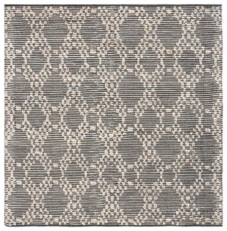 Safavieh Natural Fiber 6'-0" x 6'-0" Rug in Blush / Black