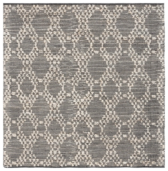 Safavieh Natural Fiber 6'-0" x 6'-0" Rug in Blush / Black