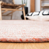 Safavieh Braided 5'-0" x 7'-0" Rug in Red / Ivory