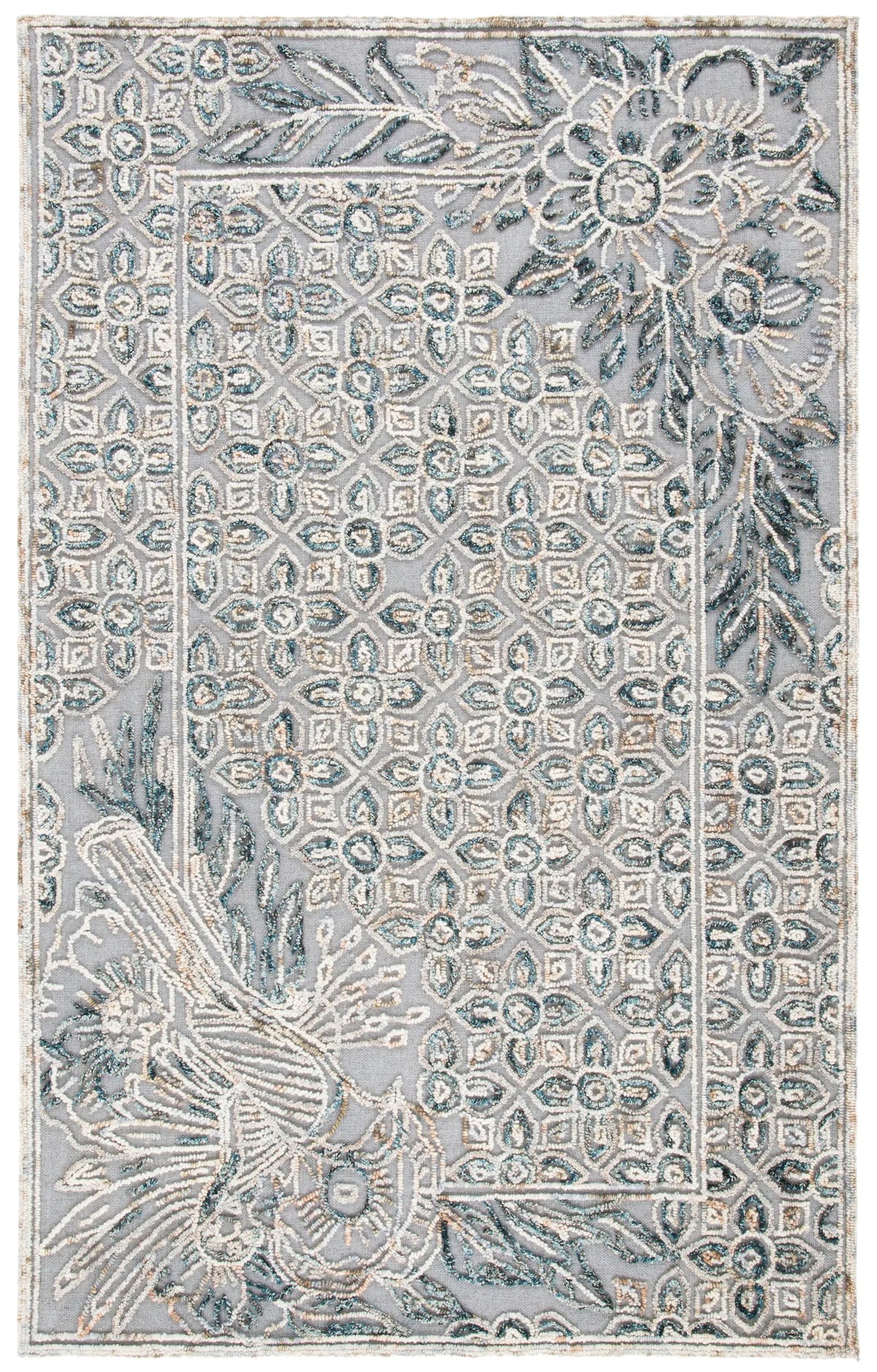 Safavieh Trace 4'-0" x 6'-0" Rug in Grey / Beige