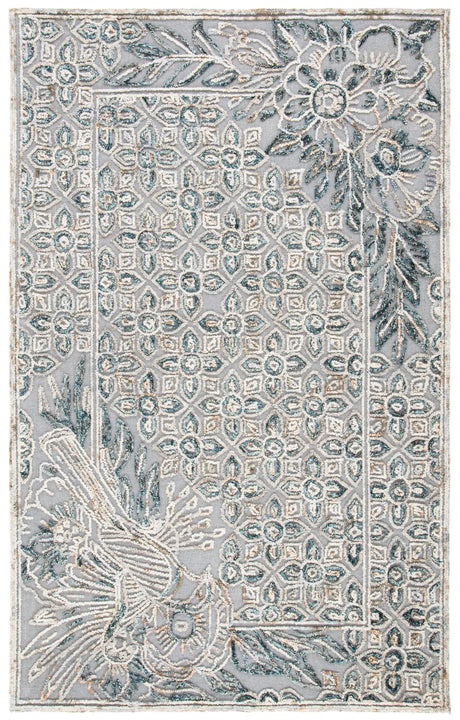 Safavieh Trace 4'-0" x 6'-0" Rug in Grey / Beige