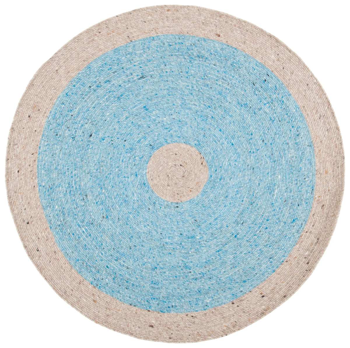 Safavieh Braided 5'-0" x 5'-0" Rug in Blue / Beige