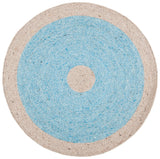 Safavieh Braided 5'-0" x 5'-0" Rug in Blue / Beige