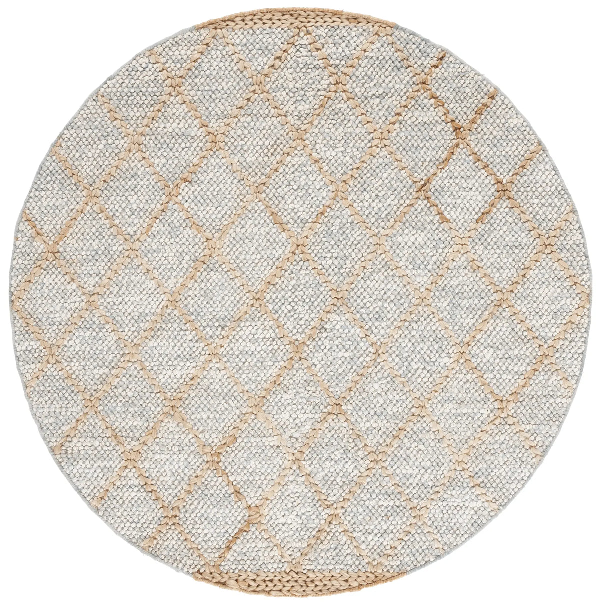 Safavieh Natural Fiber 6'-0" x 6'-0" Rug in Grey / Natural