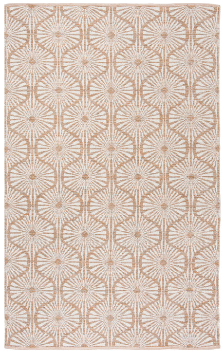 Safavieh Montauk 5'-0" x 8'-0" Rug in Orange / Ivory