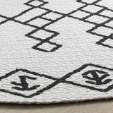 Safavieh Cedar Brook 6'-0" x 6'-0" Rug in Ivory / Black