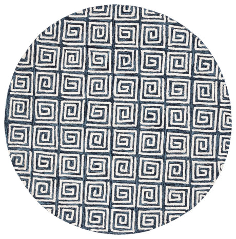 Safavieh Metro 6'-0" x 6'-0" Rug in Navy / Ivory