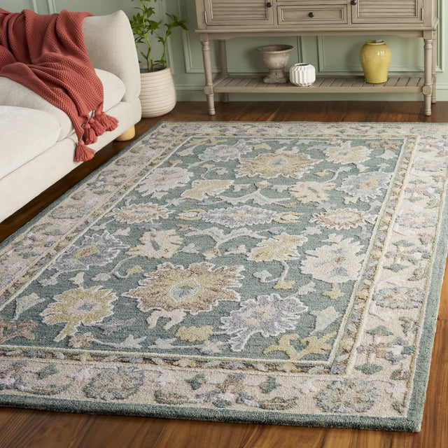 Safavieh Ebony 4'-0" x 6'-0" Rug in Green / Beige