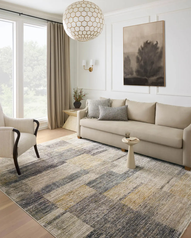 Loloi Soho Soh-08 Grey/Gold Rug - room scene 1