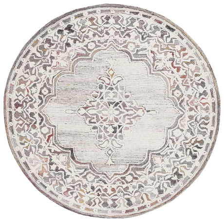 Safavieh Metro 6'-0" x 6'-0" Rug in Red / Ivory