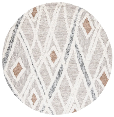Safavieh Casablanca 6'-0" x 6'-0" Rug in Grey / Ivory