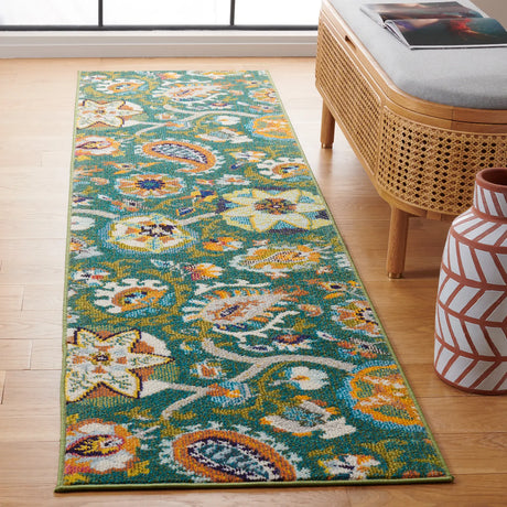 Safavieh Monaco 2'-2" x 8'-0" Rug in Green / Sage