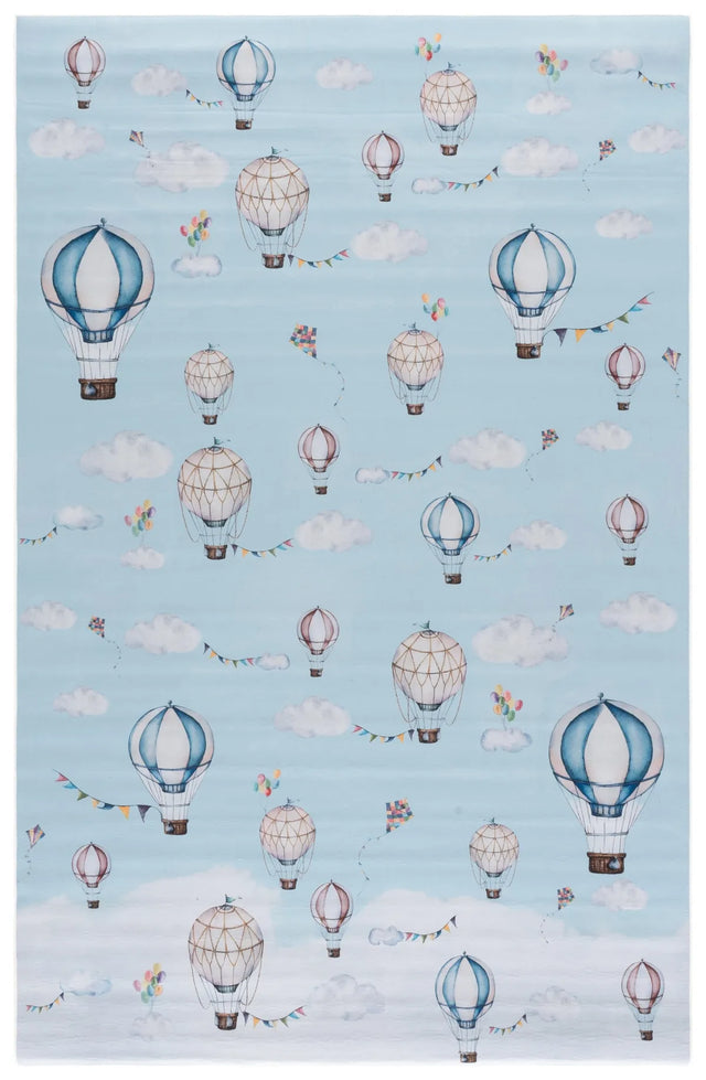 Safavieh Tacoma Kids 100 5'-0" x 8'-0" Rug in Ivory / Blue