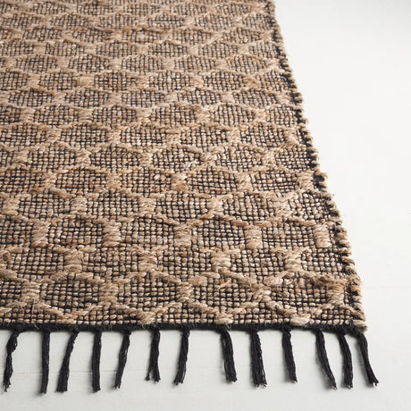 Safavieh Cape Cod 4'-0" x 6'-0" Rug in Black / Natural