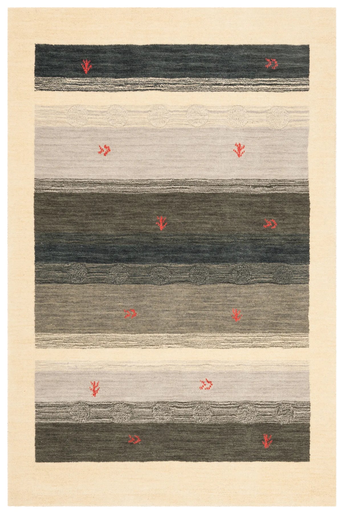 Safavieh Himalaya 4'-0" x 6'-0" Rug in Cream / Blue