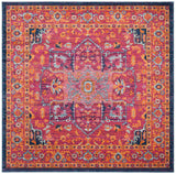 Safavieh Evoke 6'-7" x 6'-7" Rug in Fuchsia / Orange