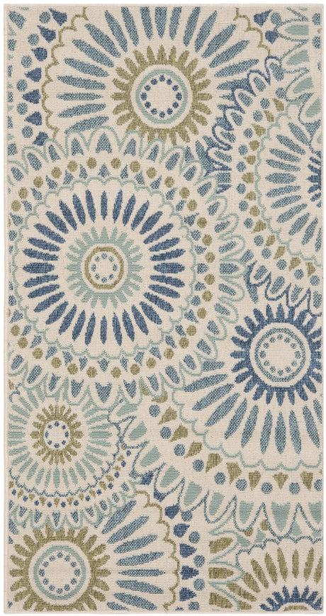 Safavieh Veranda 2'-7" x 5'-0" Rug in Cream / Green