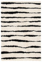 Safavieh Venus Shag 600 4'-0" x 6'-0" Rug in Ivory / Black