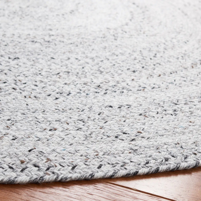 Safavieh Braided 5'-0" x 5'-0" Rug in Silver / Charcoal