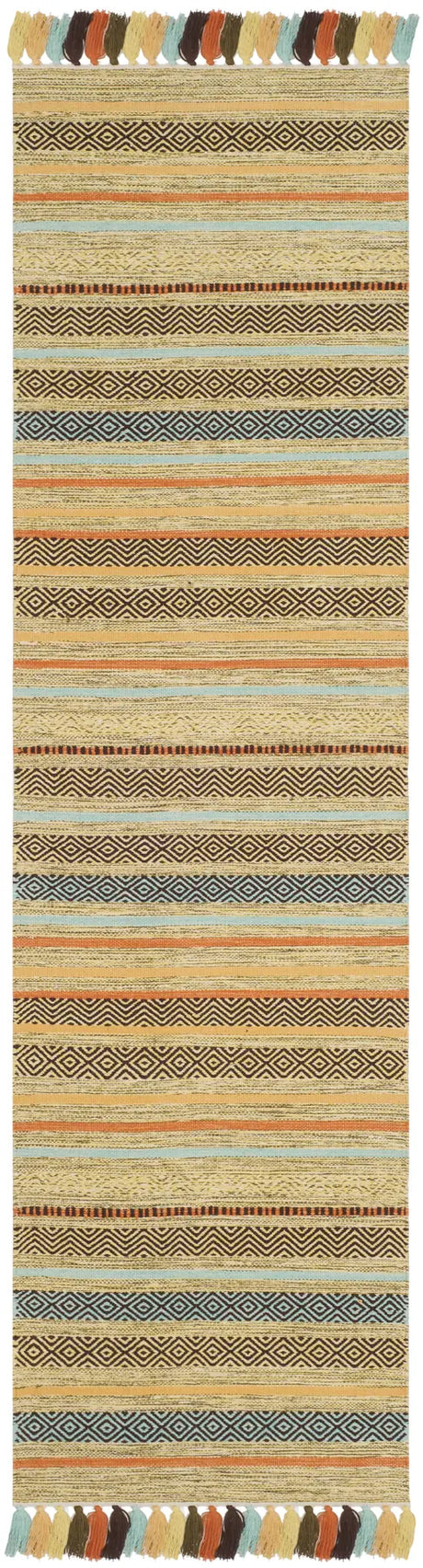 Safavieh Montauk 2'-3" x 8'-0" Rug in Green / Multi