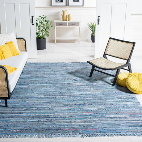 Safavieh Rag Rug 10'-0" x 14'-0" Rug in Blue / Multi