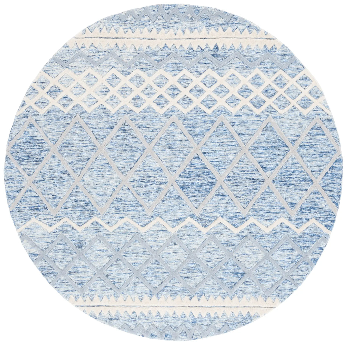 Safavieh Glamour 6'-0" x 6'-0" Rug in Blue / Ivory