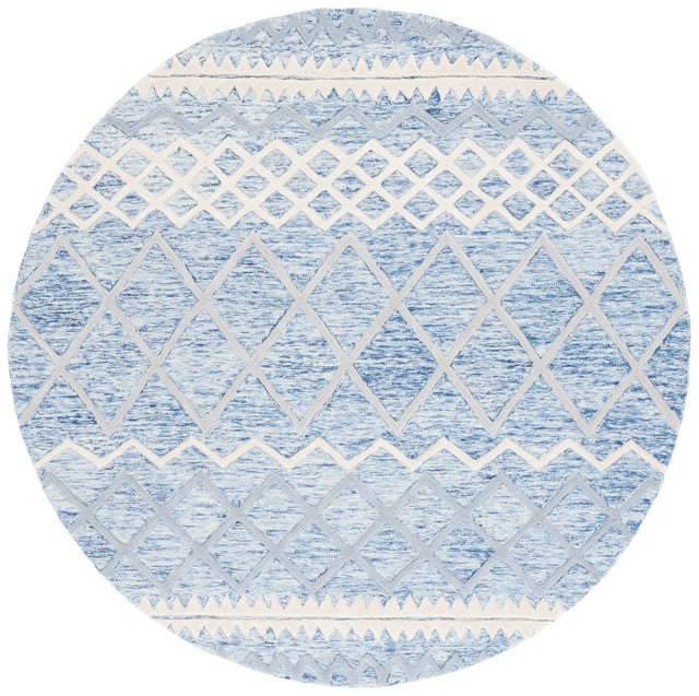 Safavieh Glamour 6'-0" x 6'-0" Rug in Blue / Ivory