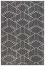 Safavieh Pyramid 4'-5" x 6'-5" Rug in Grey / Ivory