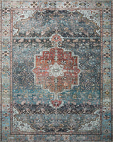 Loloi Margot Mat-05 Ocean/Brick Rugs - main flat