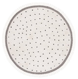Safavieh Easy Care 6'-0" x 6'-0" Rug in Ivory / Black