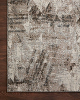Loloi Austen Aus-03 Natural/Mocha Rugs - corner on wood