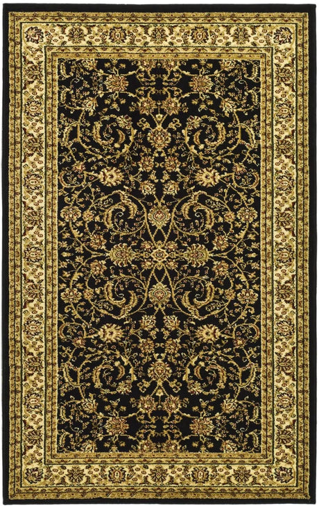 Safavieh Lyndhurst 3'-3" x 5'-3" Rug in Black / Ivory