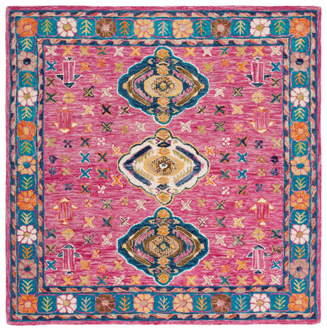 Safavieh Aspen 7'-0" x 7'-0" Rug in Red / Blue