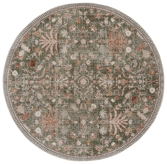 Safavieh Grove 6'-7" x 6'-7" Rug in Green / Ivory