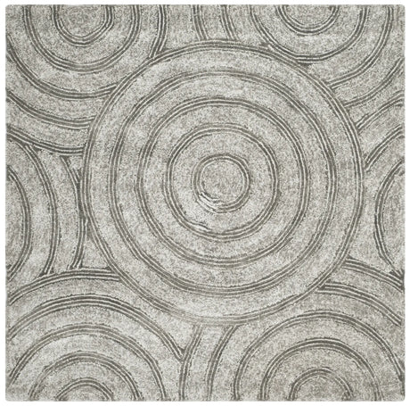 Safavieh South Beach Shag 6'-0" x 6'-0" Rug in Silver