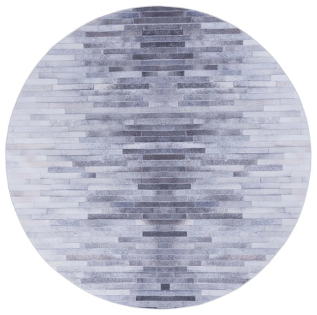 Safavieh Faux Hide 6'-0" x 6'-0" Rug in Ivory / Light Grey