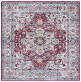 Safavieh Tucson 6'-0" x 6'-0" Rug in Burgundy / Beige