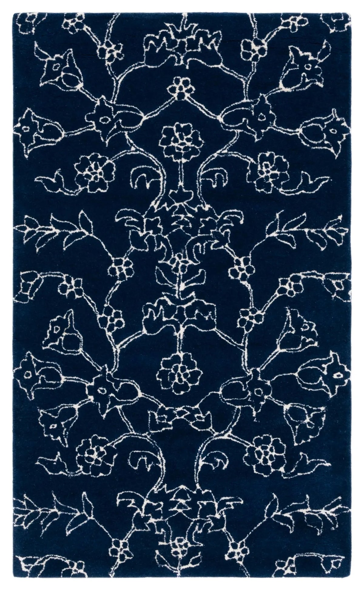 Safavieh Fifth Avenue 3'-0" x 5'-0" Rug in Navy / Ivory