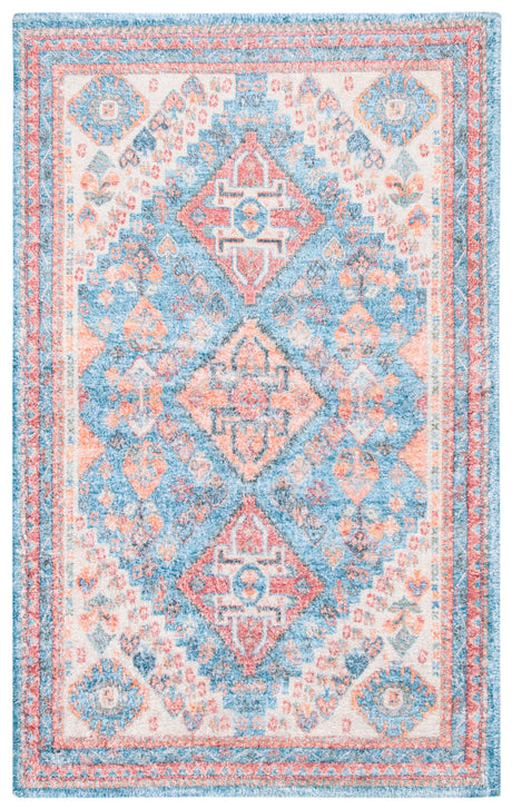 Safavieh Saffron 3'-0" x 5'-0" Rug in Blue / Rust