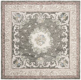 Safavieh Aubusson 6'-0" x 6'-0" Rug in Ivory / Charcoal