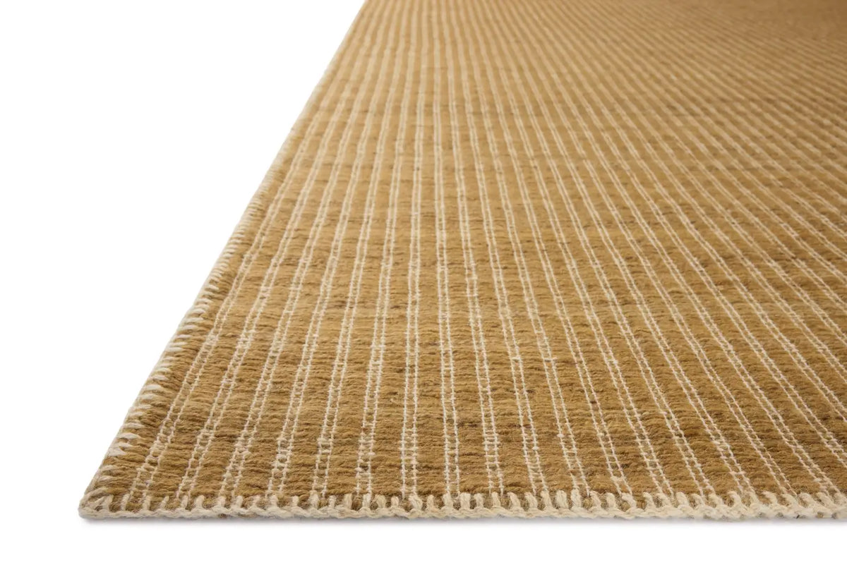 Loloi Elma ELM-01 Contemporary Hand Woven Wheat Rug - rug corner