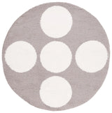 Safavieh Calico Shag 6'-7" x 6'-7" Rug in Grey / Ivory