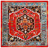 Safavieh Vintage Hamadan 6'-7" x 6'-7" Rug in Red / Blue