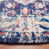Safavieh Madison 6'-7" x 6'-7" Rug in Navy / Ivory