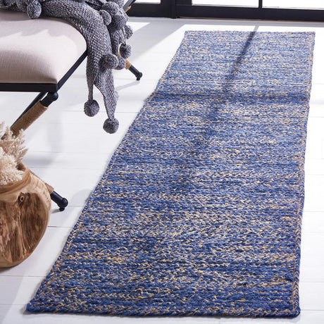 Safavieh Natural Fiber 2'-3" x 8'-0" Rug in Blue / Natural